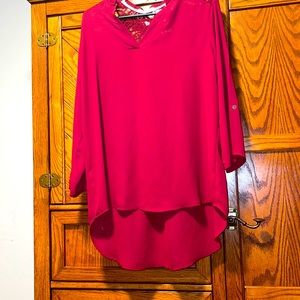 Burgundy blouse